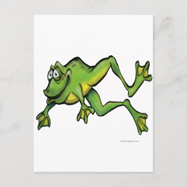 Frosch Postkarte (Vorderseite)