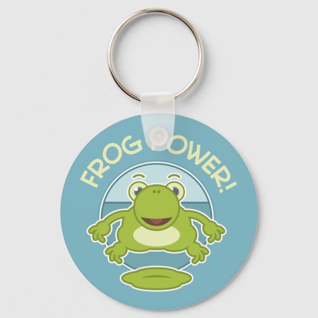 Frosch-Power Schlüsselanhänger (Vorderseite)