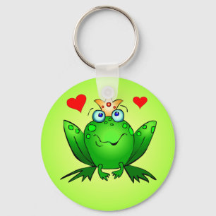 Frosch Prince Schlüsselanhänger mit Herz