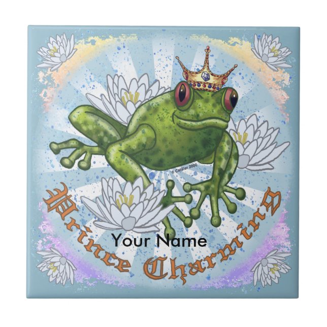 Frosch Prinz Charming Fliese (Vorderseite)