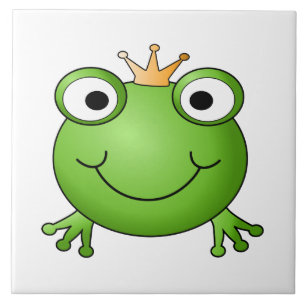 Frosch-Prinz. Glücklicher Frosch Fliese