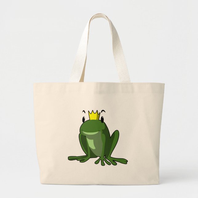 Frosch-Prinz Jumbo Stoffbeutel (Vorne)