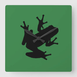 Frosch Quadratische Wanduhr