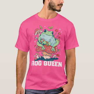 Frosch Queen Funny Aesthetic Frog Girls Queen ns T-Shirt