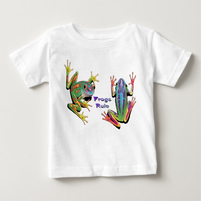 Frosch-Regel-Säuglings-T - Shirts (Vorderseite)