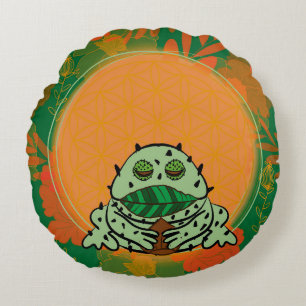 Frosch Rundes Kissen