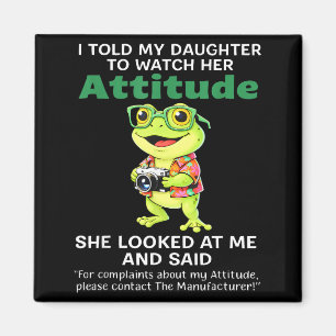 Frosch sagte seiner Tochter, sie solle ihre Einste Magnet
