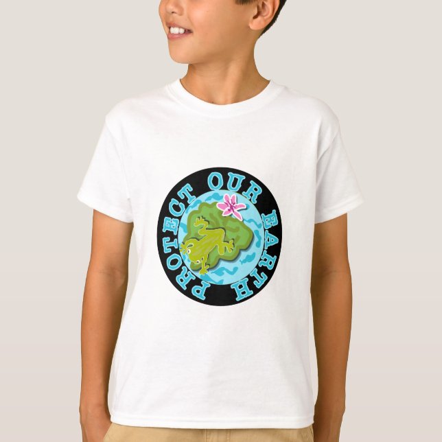 Frosch schützen unsere ErdT - Shirts und (Vorderseite)