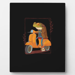 Frosch-Scooter-Pilz-Goblincore-Akademia Fotoplatte