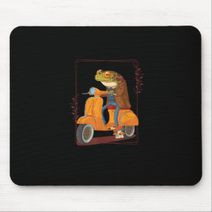 Frosch-Scooter-Pilz-Goblincore-Akademia Mousepad