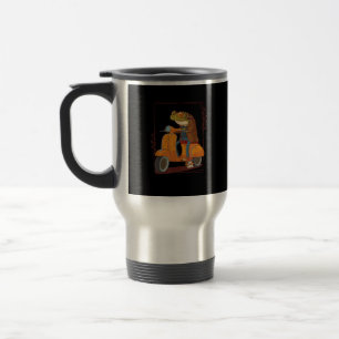 Frosch-Scooter-Pilz-Goblincore-Akademia Reisebecher