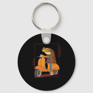 Frosch-Scooter-Pilz-Goblincore-Akademia Schlüsselanhänger