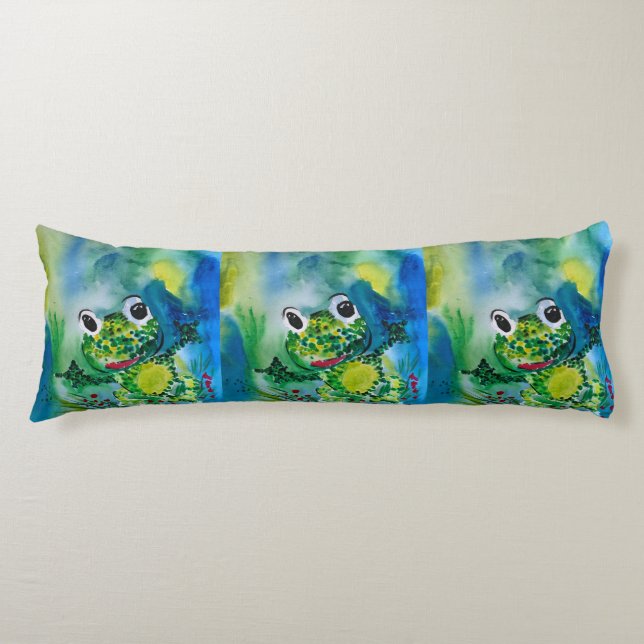 Frosch Seitenschläferkissen (Vorderseite)