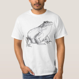 Frosch-Shirt-Ochsenfrosch-Kunst-T - Shirt-cooles T-Shirt