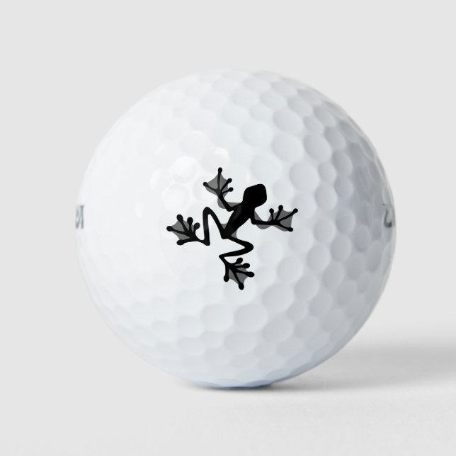 Frosch-Silhouette Golfball (Vorderseite)