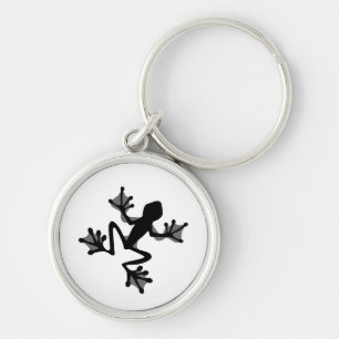 Frosch-Silhouette Schlüsselanhänger