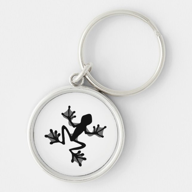 Frosch-Silhouette Schlüsselanhänger (Vorne)