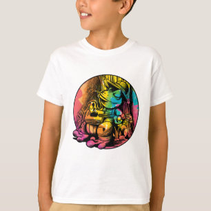 Frosch spielt Gitarre - Cottagecore-Ästhetik-Stil T-Shirt
