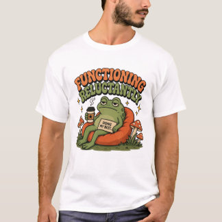 Frosch-T-Shirt | Lustiger Burnout-Humor Retro-Fros T-Shirt