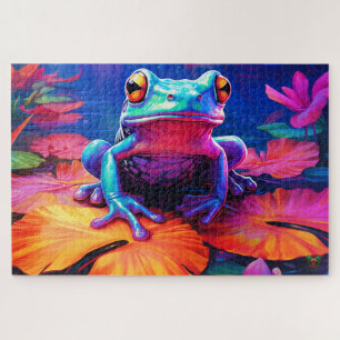 Frosch-tastischer Traum: Der farbenfrohe Teich