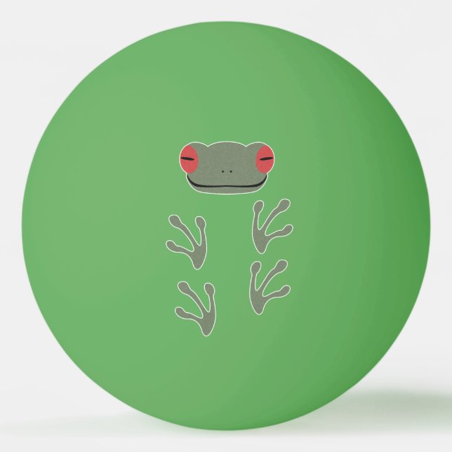 Frosch Tischtennisball (Vorderseite)
