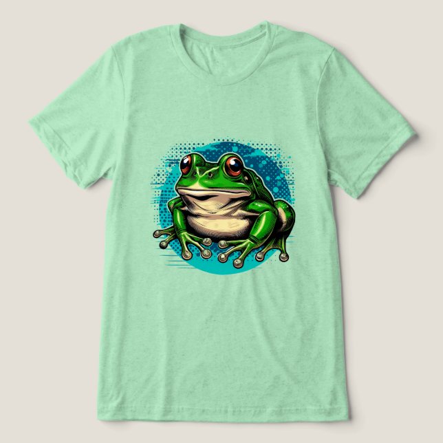 Frosch Tri-Blend Shirt (Design Vorderseite)
