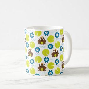 Frosch u. Nenuphar nahtloses Muster Kaffeetasse