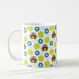 Frosch u. Nenuphar nahtloses Muster Kaffeetasse