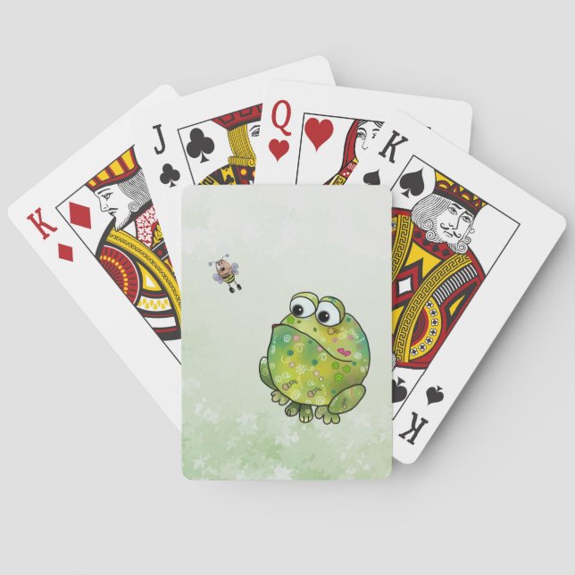 Frosch und Biene Spielkarten (Rückseite)