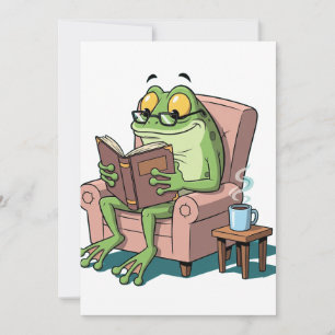 Frosch und Bildung Einladung