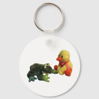 Frosch und Ente Schlüsselanhänger