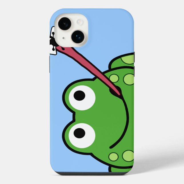 Frosch und Fliege iPhone Hülle (Rückseite)