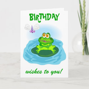 Frosch und Fliegen Karte