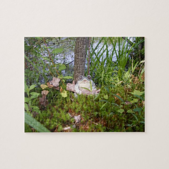 Frosch-und Klotz-kompaktes Puzzlespiel (Horizontal)