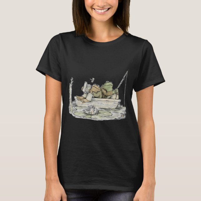 Frosch und Kröte Fischen T-Shirt (Vorderseite)
