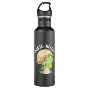 Frosch und Pilz Edelstahlflasche