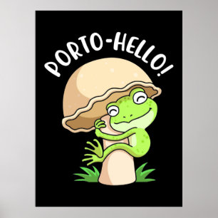 Frosch und Pilz Poster