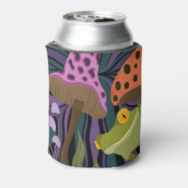 Frosch und Pilze Dosenkühler