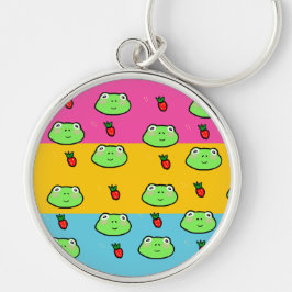 Frosch und Strawberry Lover Schlüsselanhänger