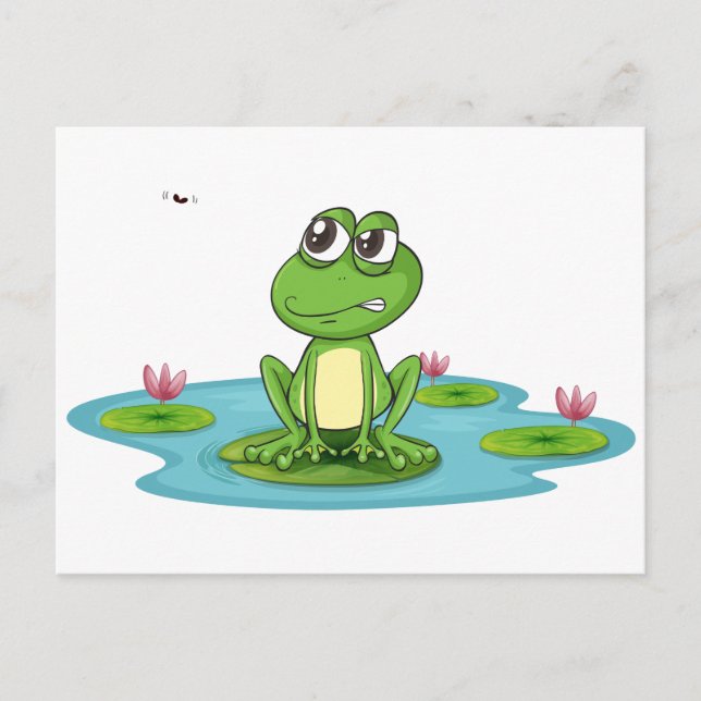 Frosch und Wasser Postkarte (Vorderseite)