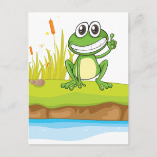 Frosch und Wasser Postkarte