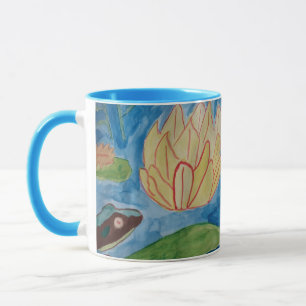 Frosch und Wasserlilien Tasse