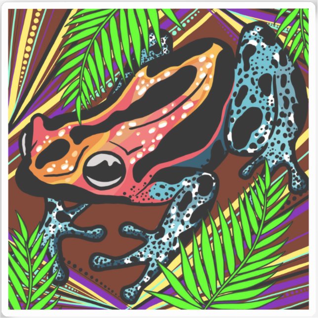 Frosch Vinyl Sticker (Vorderseite)