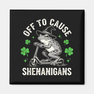 Frosch weg, um St. Patrick's Day-Spaß zu verursach Magnet