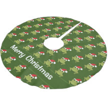 Frosch Weihnachtsmannmütze Grün Weihnachten