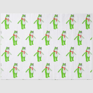 Frosch Weihnachtsurlaub Seidenpapier