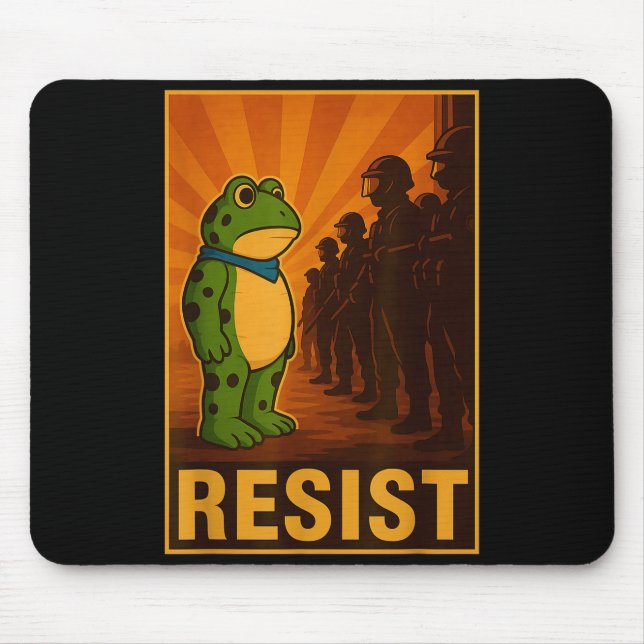 Frosch widersteht Rtland Frosch Protest - Rtland F Mousepad (Vorne)