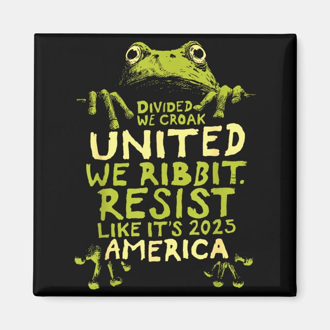 Frosch widersteht süß lustig  magnet (Vorne)