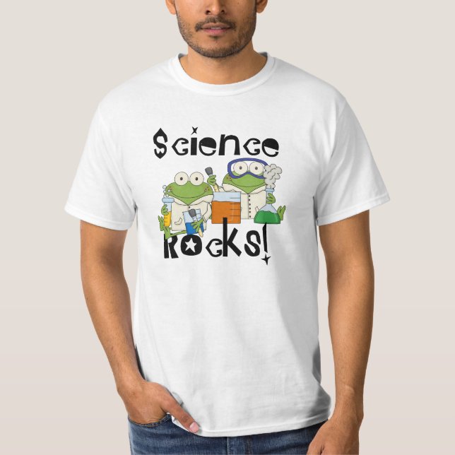 Frosch-Wissenschafts-Felsen T-Shirt (Vorderseite)