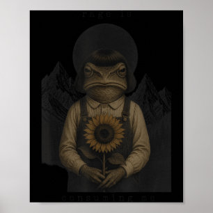 Frosch-Wut verzehrt mich Sarkastisches Meme Lustig Poster
